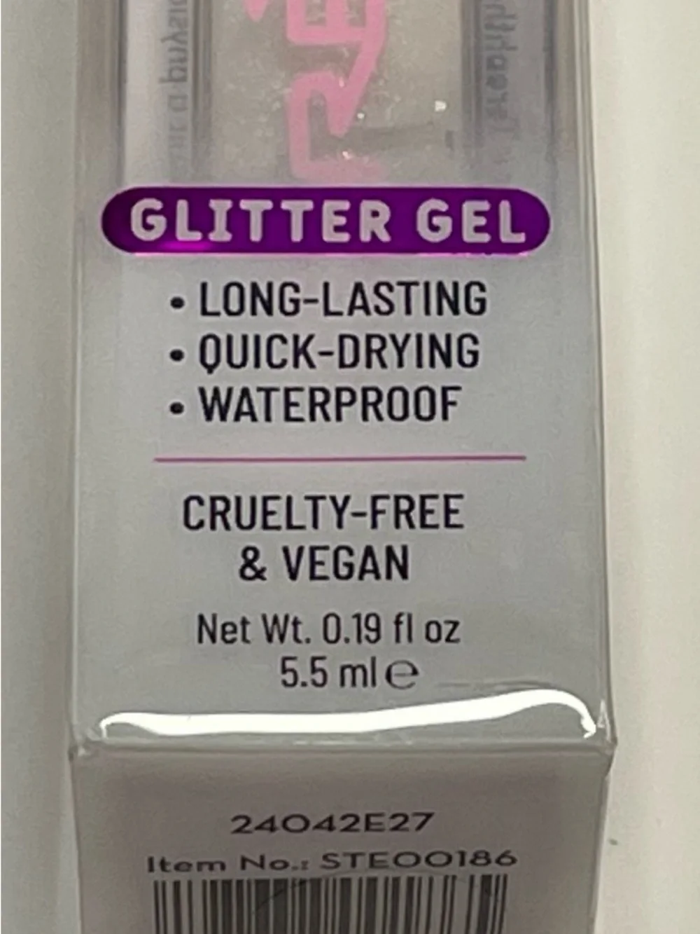 NIB The CRÈME SHOP.  Pink Glitter Lip Gel - Limited Edition