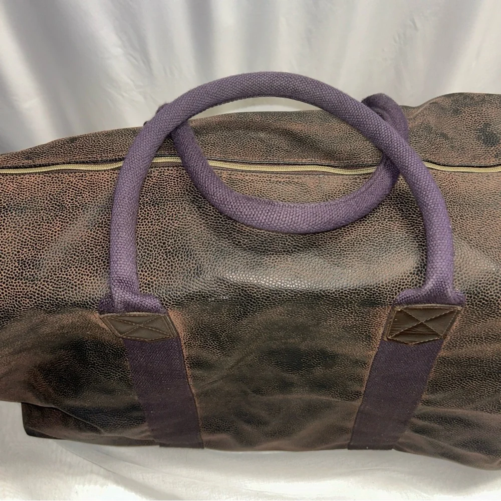 GH Bass Large Bag Tote Leather Look‎ Vintage Handle Shoulder Strap