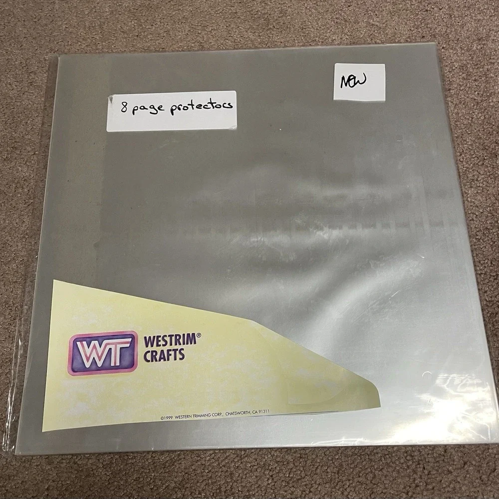 Westrim Crafts 8 Slip On Page Protective Sleeve 12x12 New