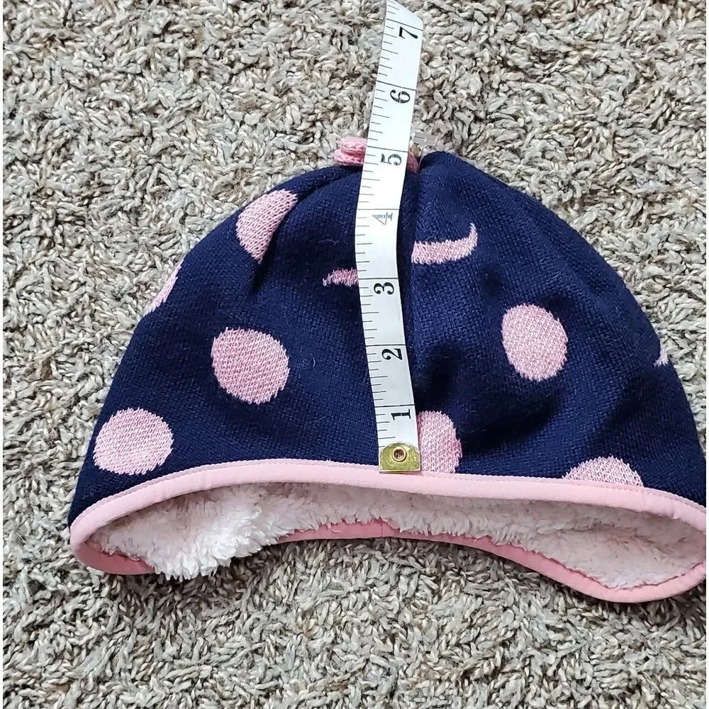 Patagonia Toddler Blue & Pink Fleece Winter Hat