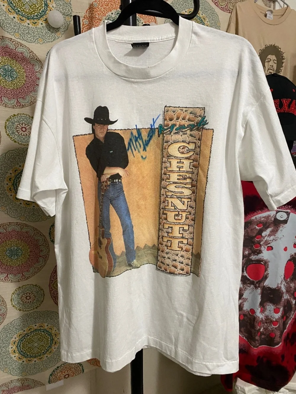 Vintage Autographed Mark Chestnutt T-shirt XL Unisex