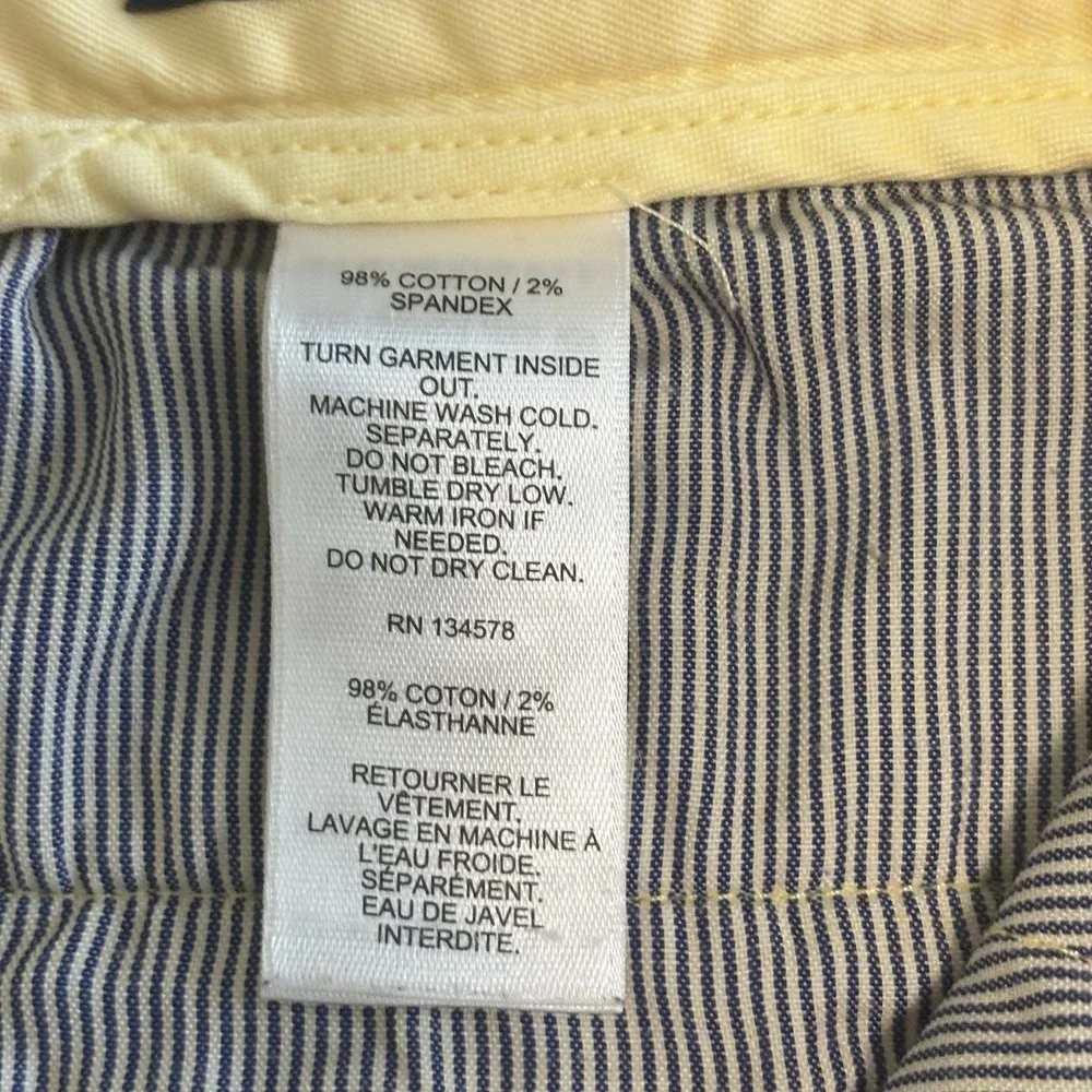Vineyard Vines Breaker Pants Men's Size 30 X 29(Tag Reads 30) Soft Yellow