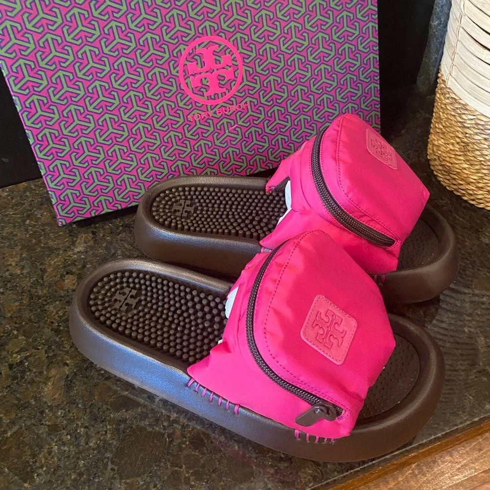 Tory Burch Pocket Sport Slide-Nylon
