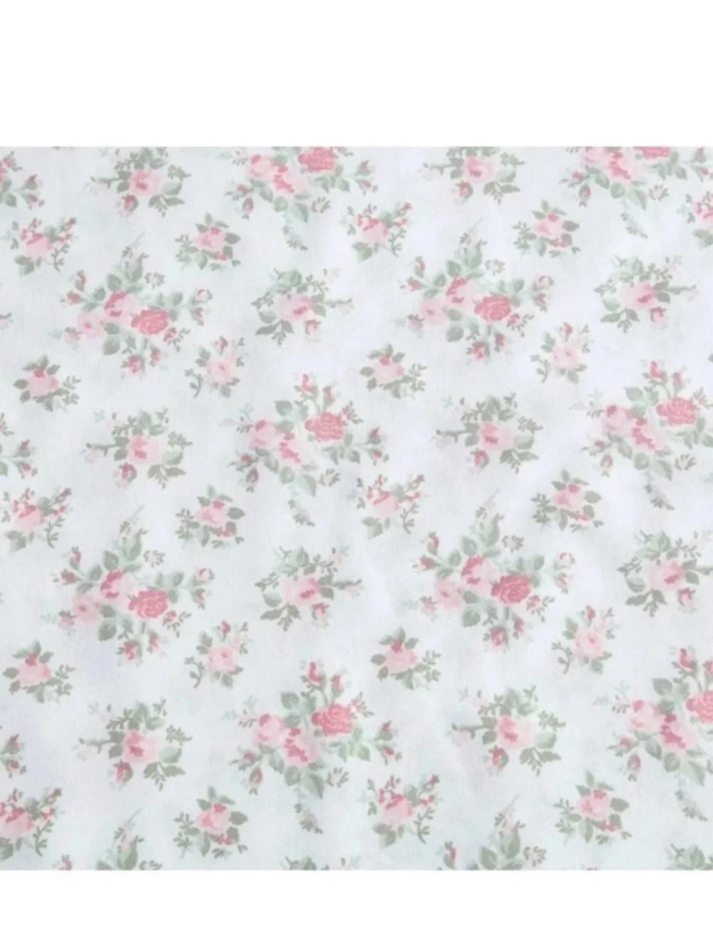 Laura Ashley Leanna Rose ~ Twin Sheet Set ~ Pink Floral ~ 100% Cotton