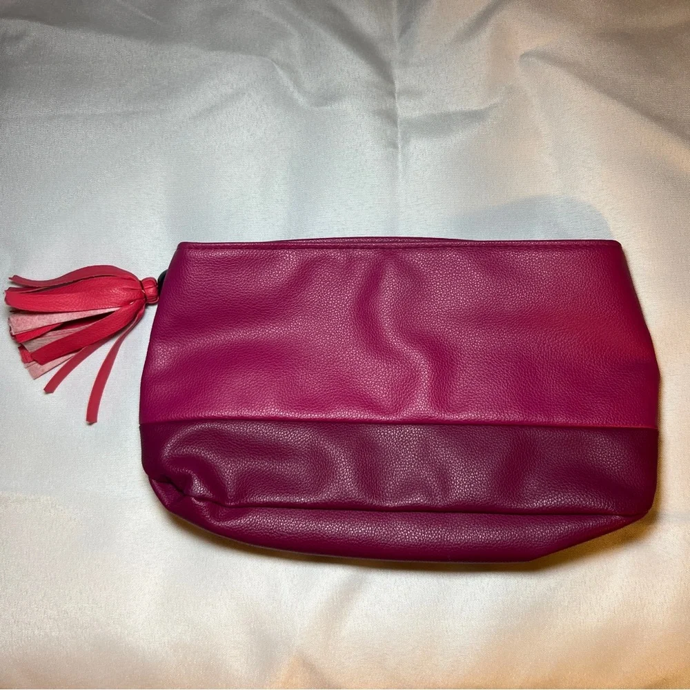 Victoria's Secret Fuchsia Cosmetic Bag‎ with Tassel