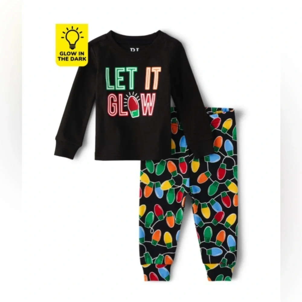 NEW - The Children’s Place Unisex Toddler Let It Glow Snug Fit Cotton Pajamas
