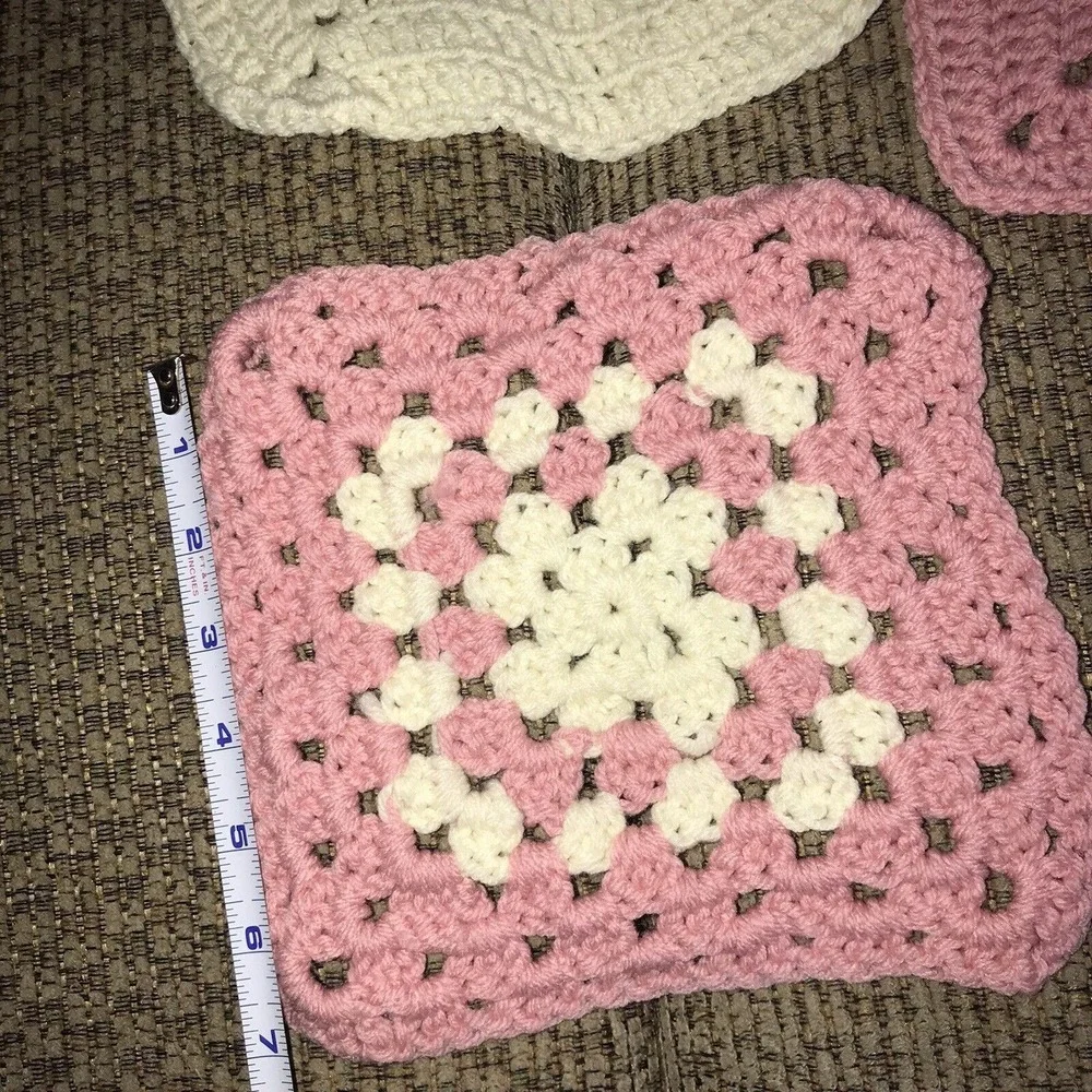 Handmade pink afghans throw