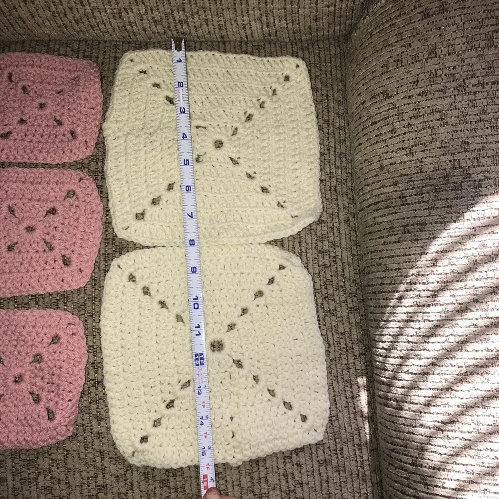Handmade throw squares