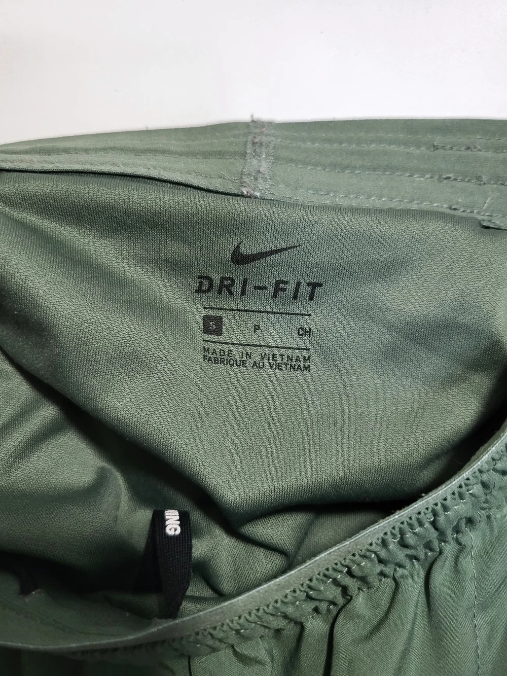 Nike Olive Green Women's Athletic Running Shorts