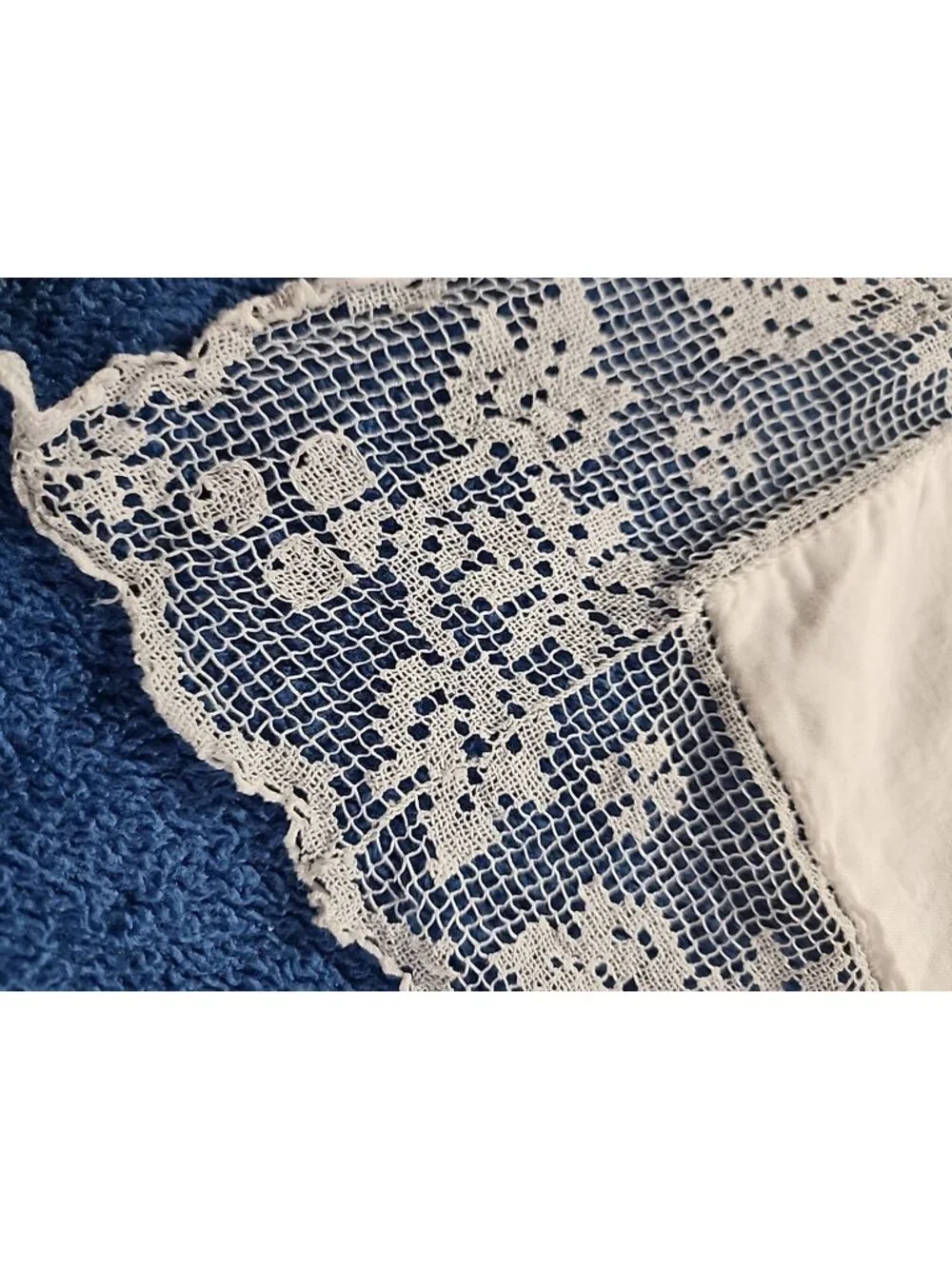 2 Lace Trimmed Embroidered Embellished White Cotton Victorian Pillow Shams Large