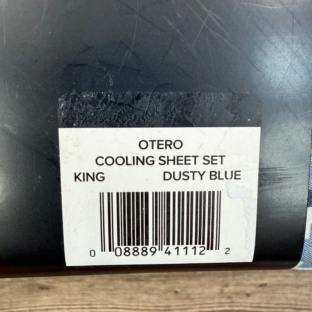 Pendleton King Sheet Set Dusty Blue Otero Cooling Geometric Southwestern NEW