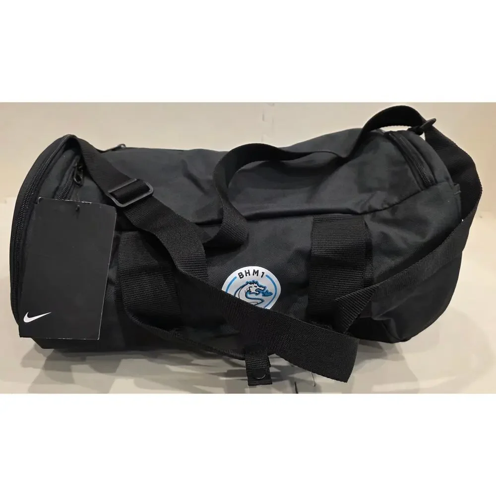 NWT Nike black duffel bag with the BHM1 logo