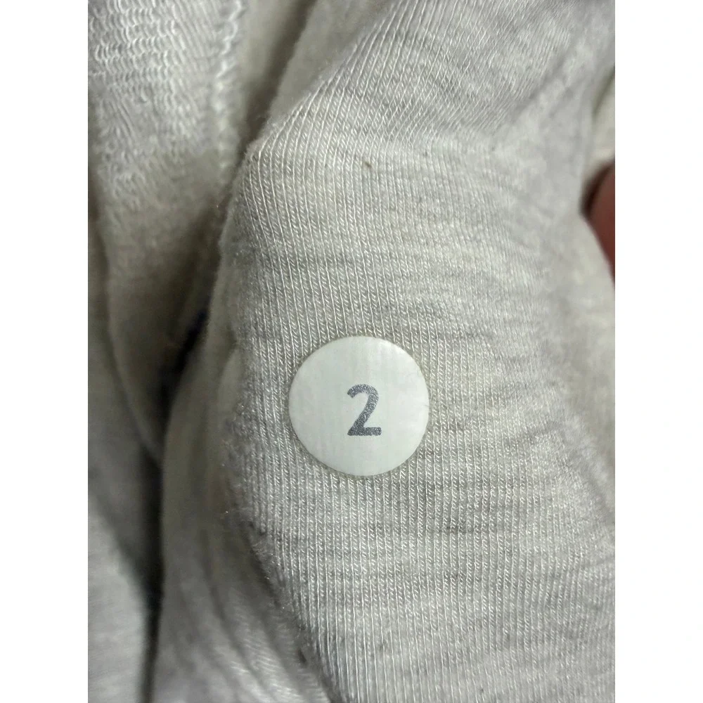 Lululemon To & Flow Wrap Heathered Mod White‎ 2 Draped Open Oversized Stretch