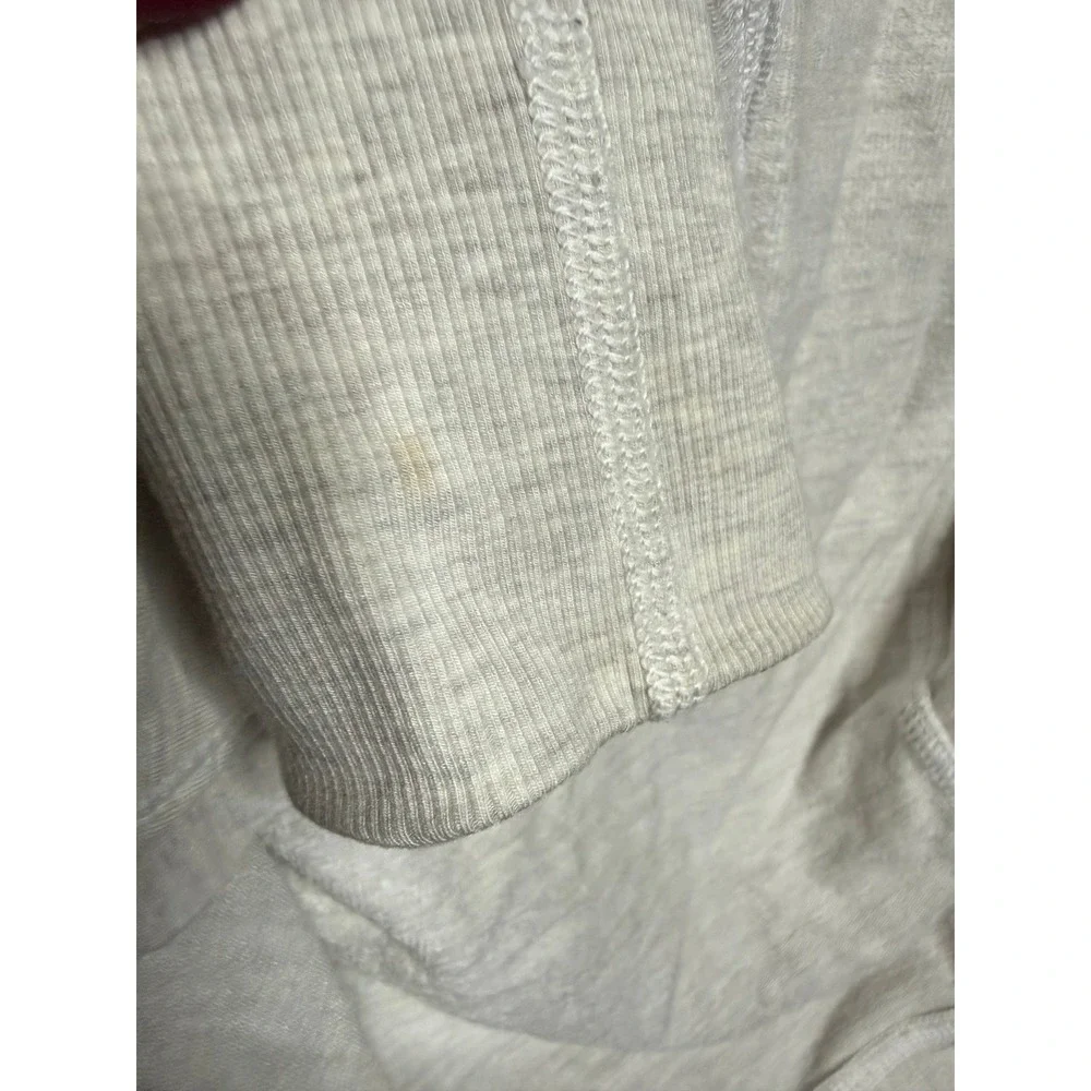 Lululemon To & Flow Wrap Heathered Mod White‎ 2 Draped Open Oversized Stretch