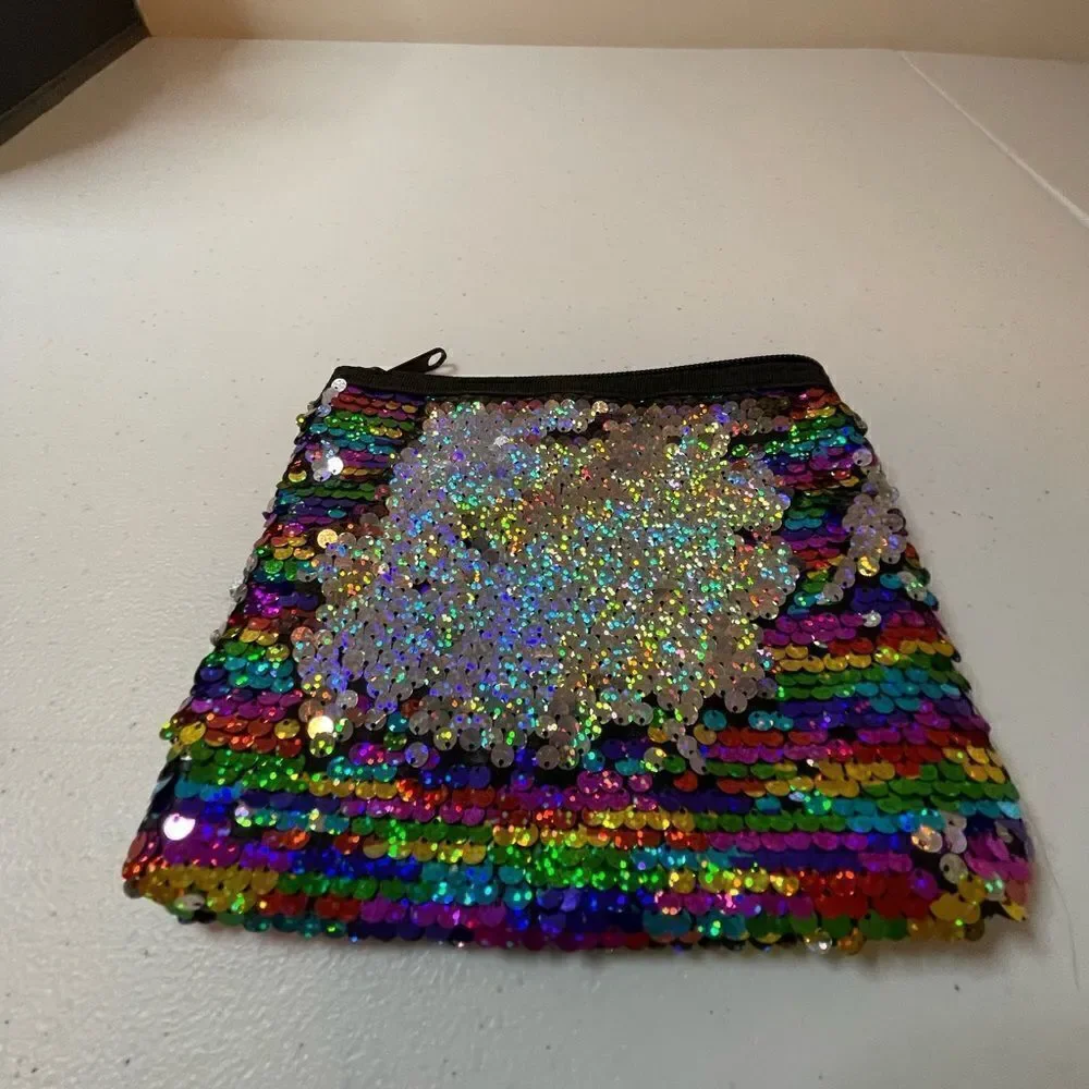 Hempz sequined pride accessory bag