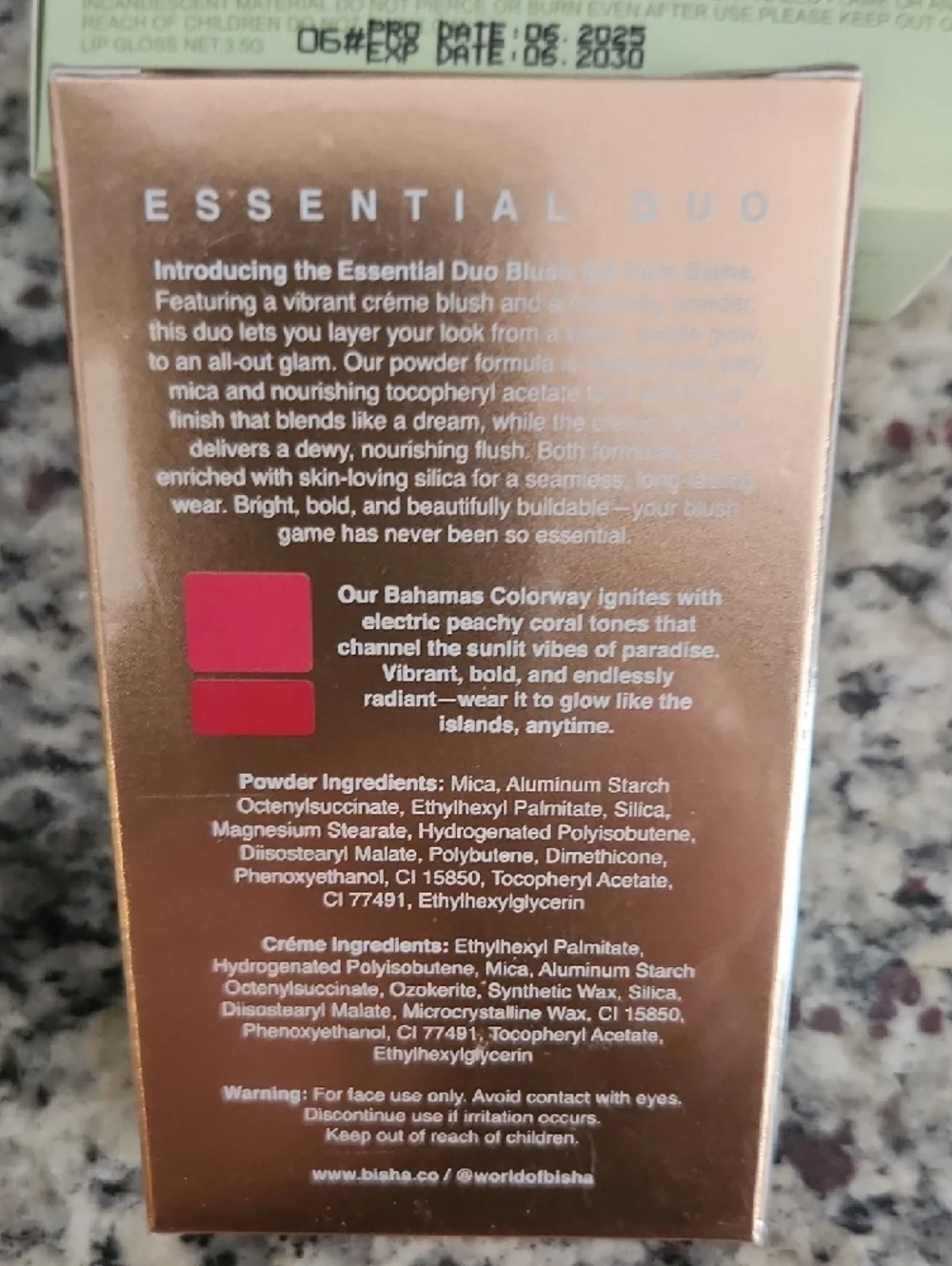 Bisha blush presentation