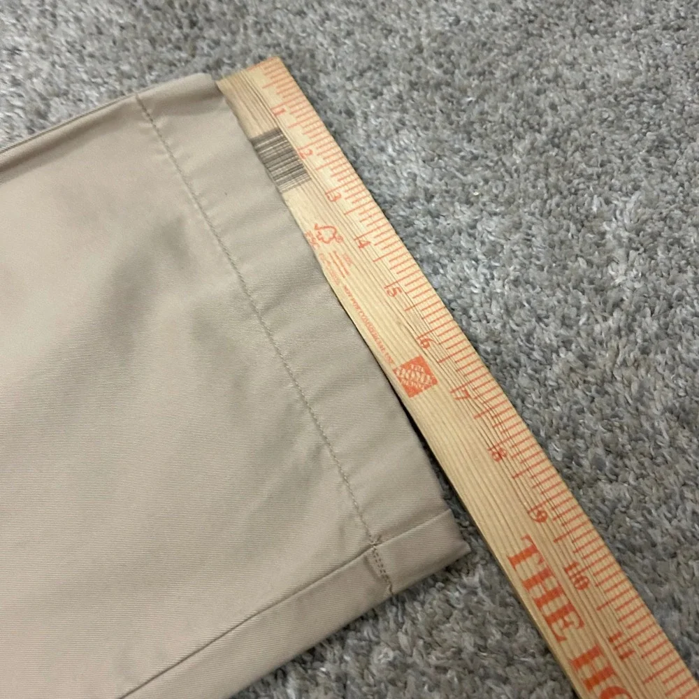 LL Bean Chino Pants 36x32 Khaki Standard Fit 100% Cotton Tan Trousers OHYY6