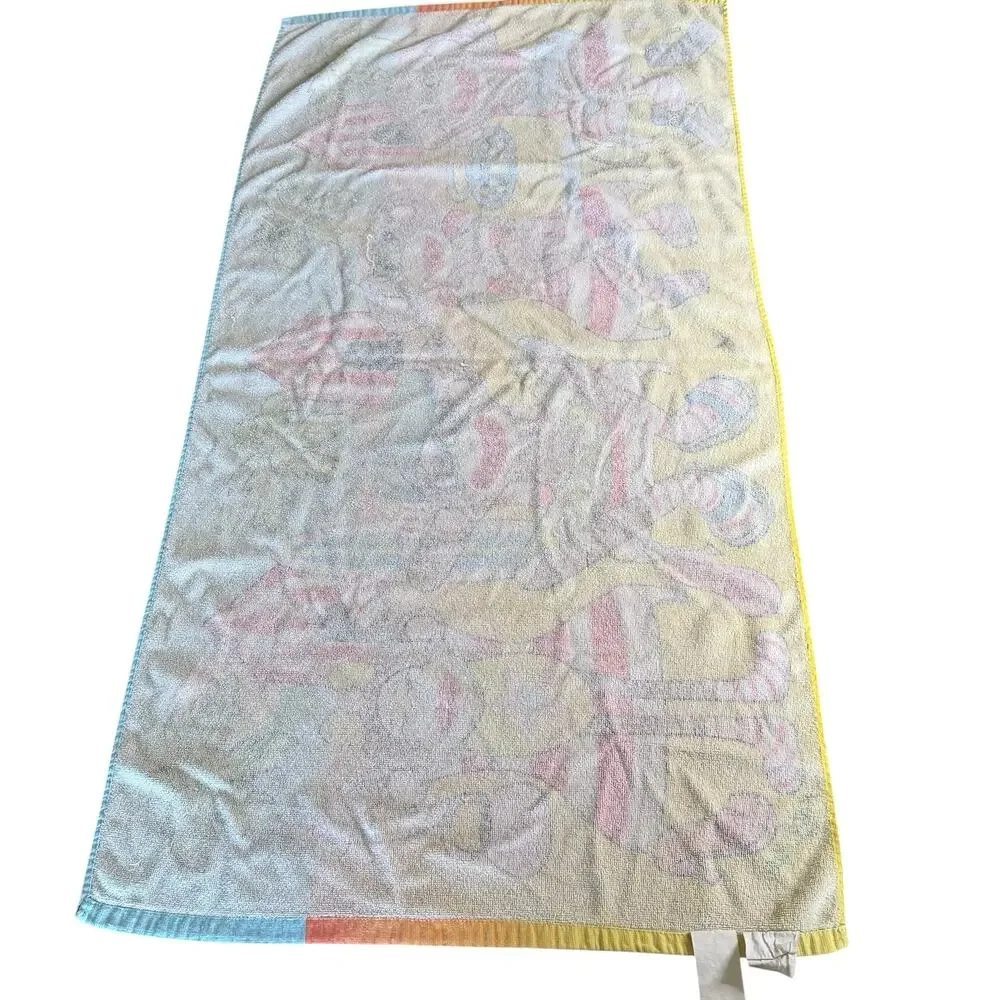 Vintage Sock Monkey Novelty Beach Towel 25 X 50 inch