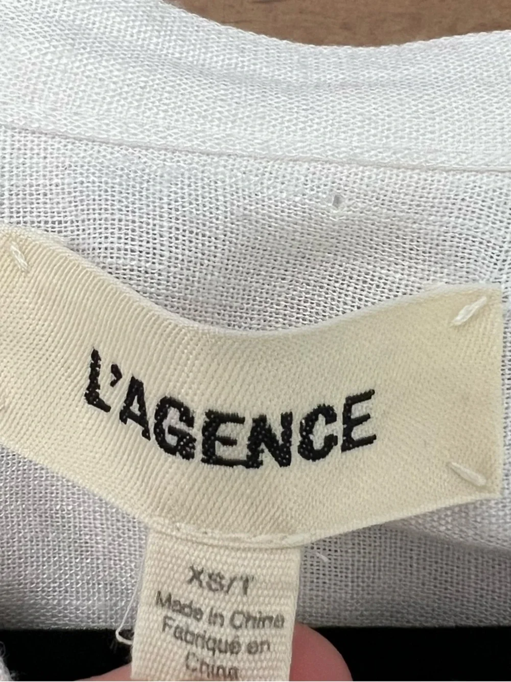 L'AGENCE Kiera Ladder Trim Blouse XS