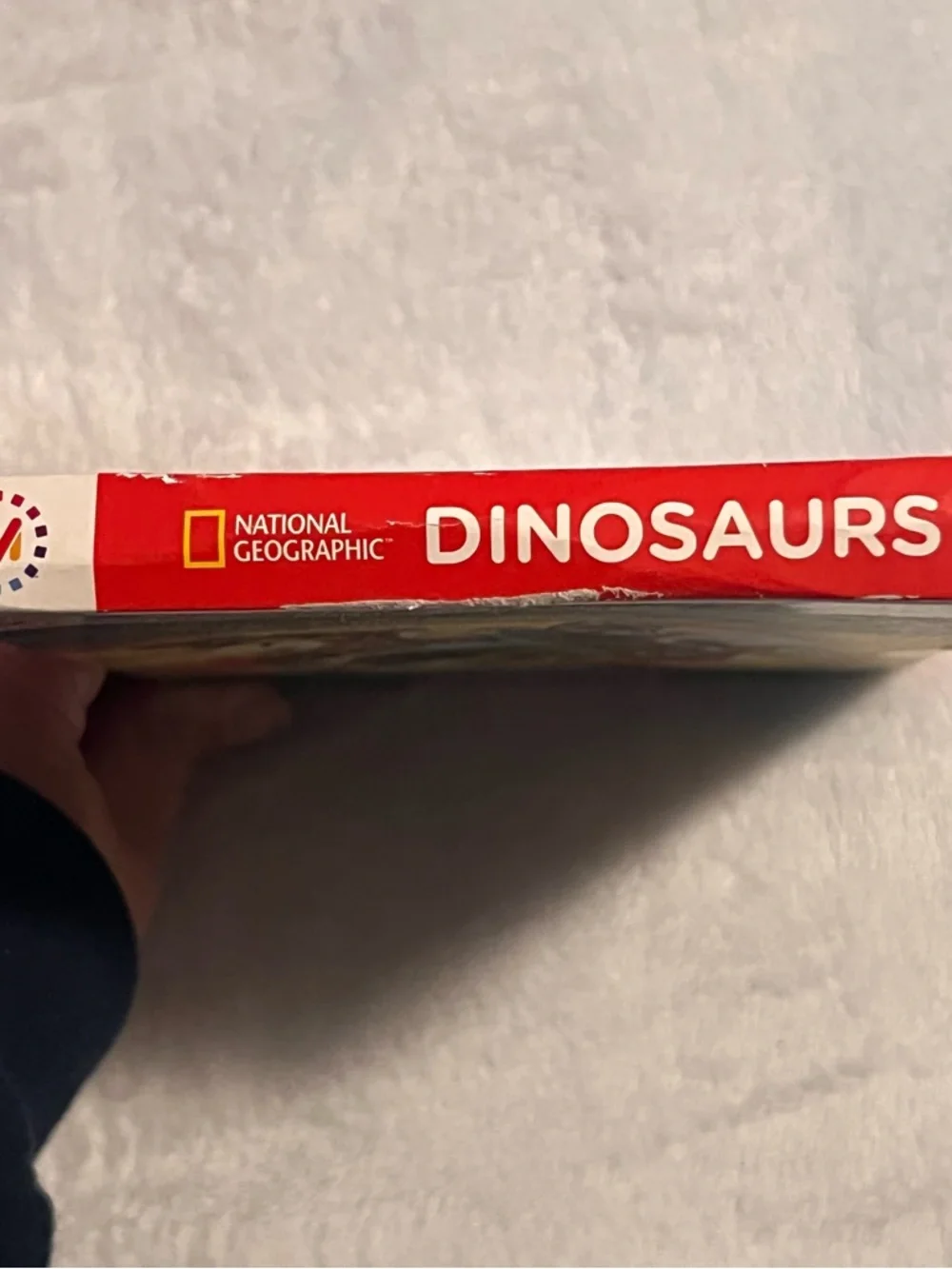 National Geographic Dinosaurs Box Art — Red, Green, Orange