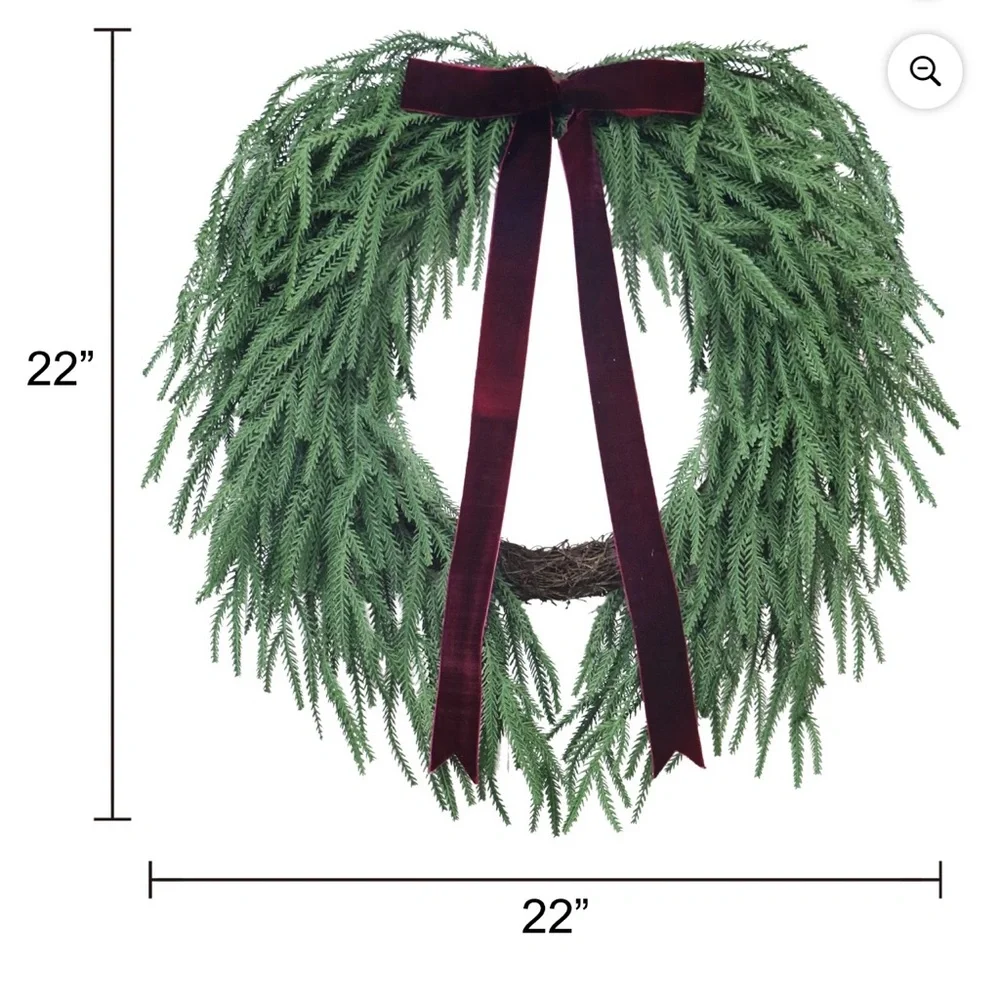 My Texas House Wreath Norfolk Natural Feel Green 22