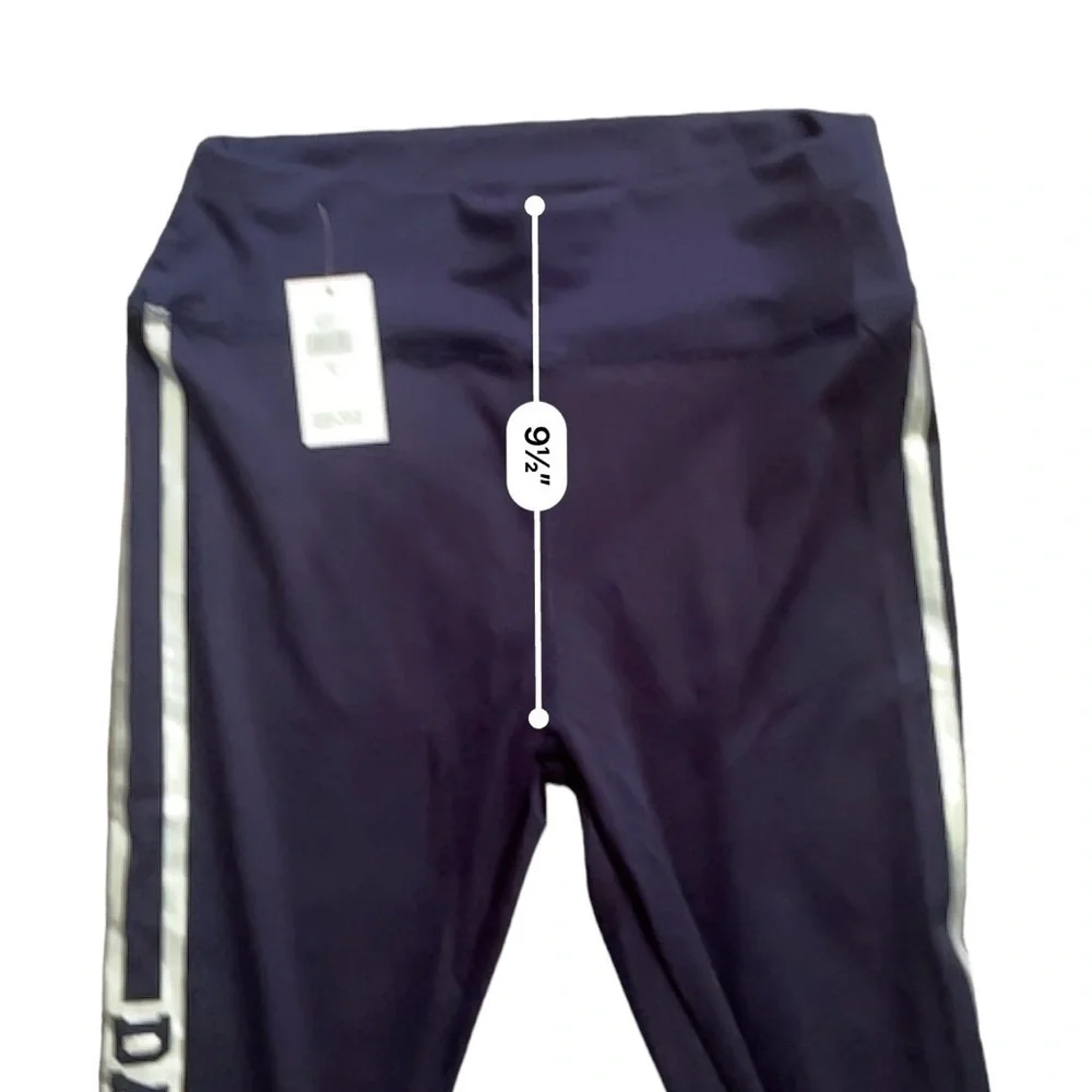 LYDAA activewear joggers navy blue stretch side stripes Dallas NWT Women L/XL