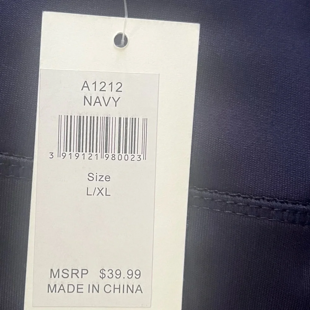 LYDAA activewear joggers navy blue stretch side stripes Dallas NWT Women L/XL