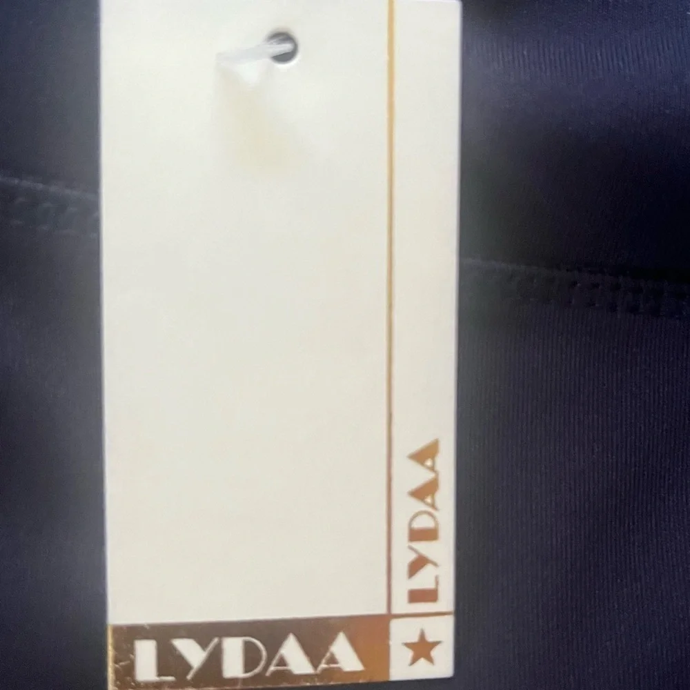 LYDAA activewear joggers navy blue stretch side stripes Dallas NWT Women L/XL