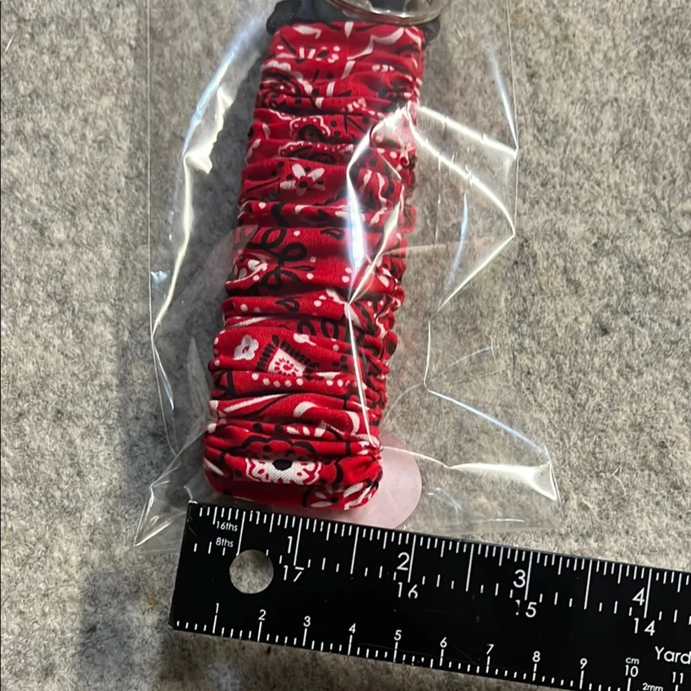 Bandana Print Keychain Wristlet Fabric‎ Key Ring Fob Cute Gift Accessory
