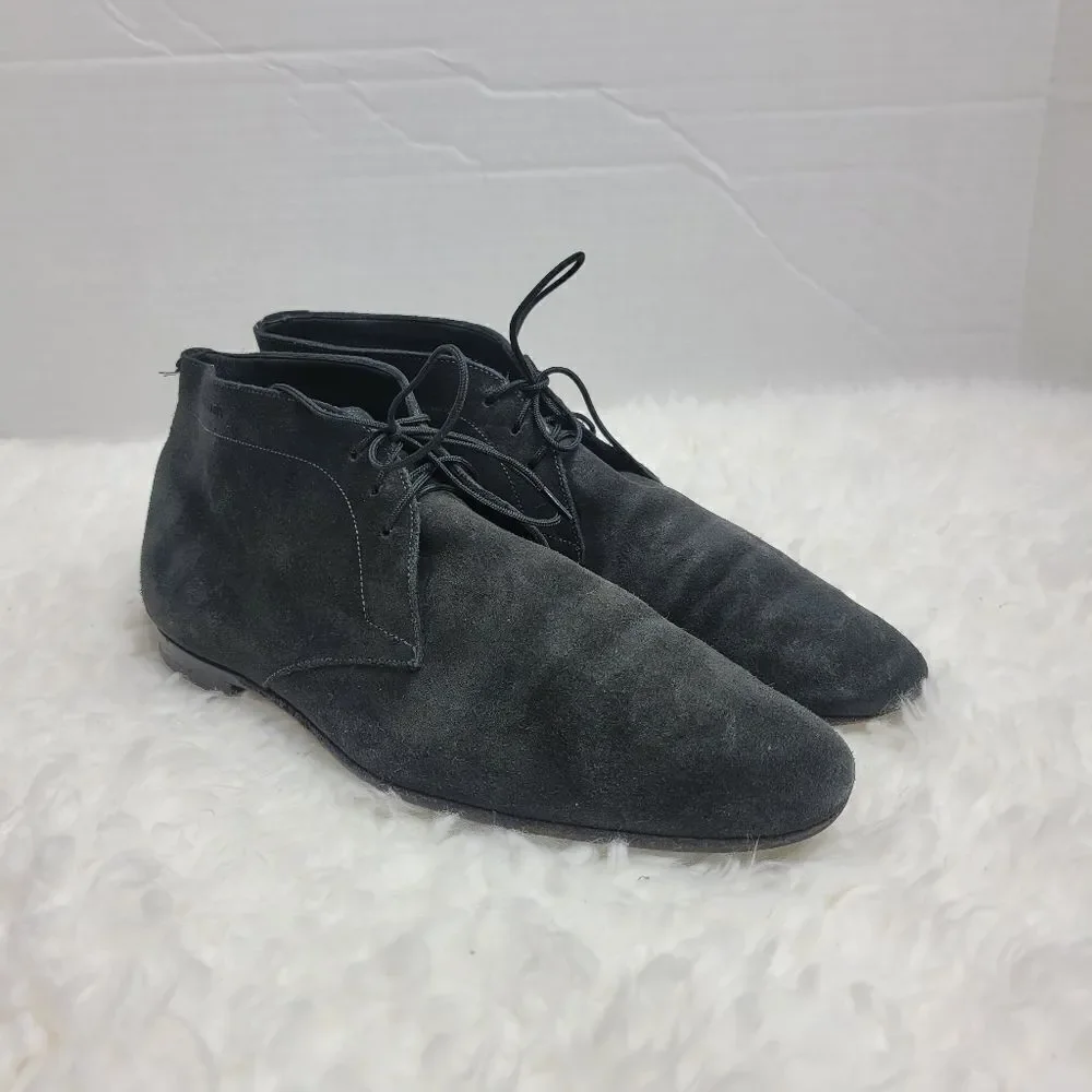 Burberry Chukka Boots Men's Size 8  Black Suede Bexton Desert Shoes