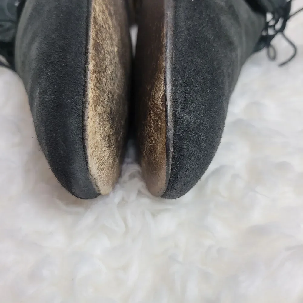 Burberry Chukka Boots Men's Size 8  Black Suede Bexton Desert Shoes