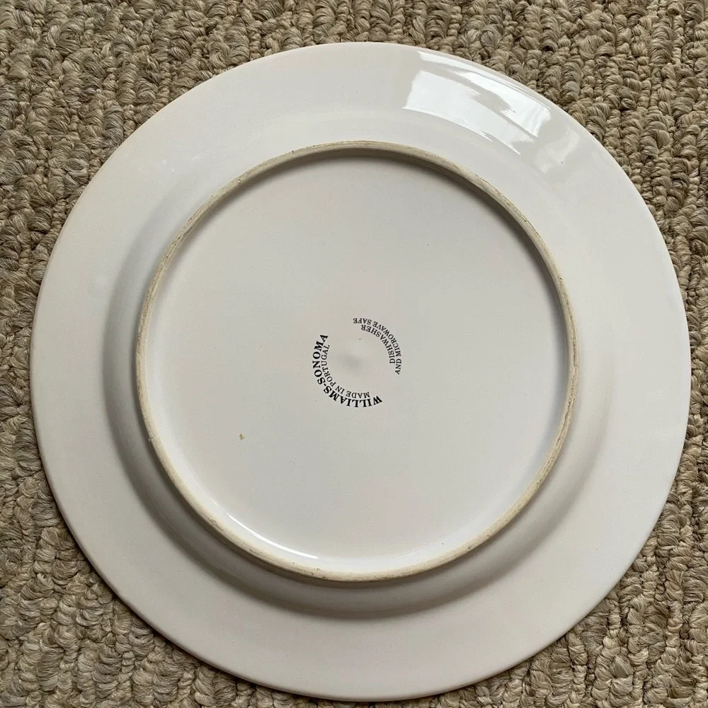 🌶️ WILLIAMS- SONOMA VINTAGE SALAD PLATE HERBS MADE IN PORTUGAL CAYENNE