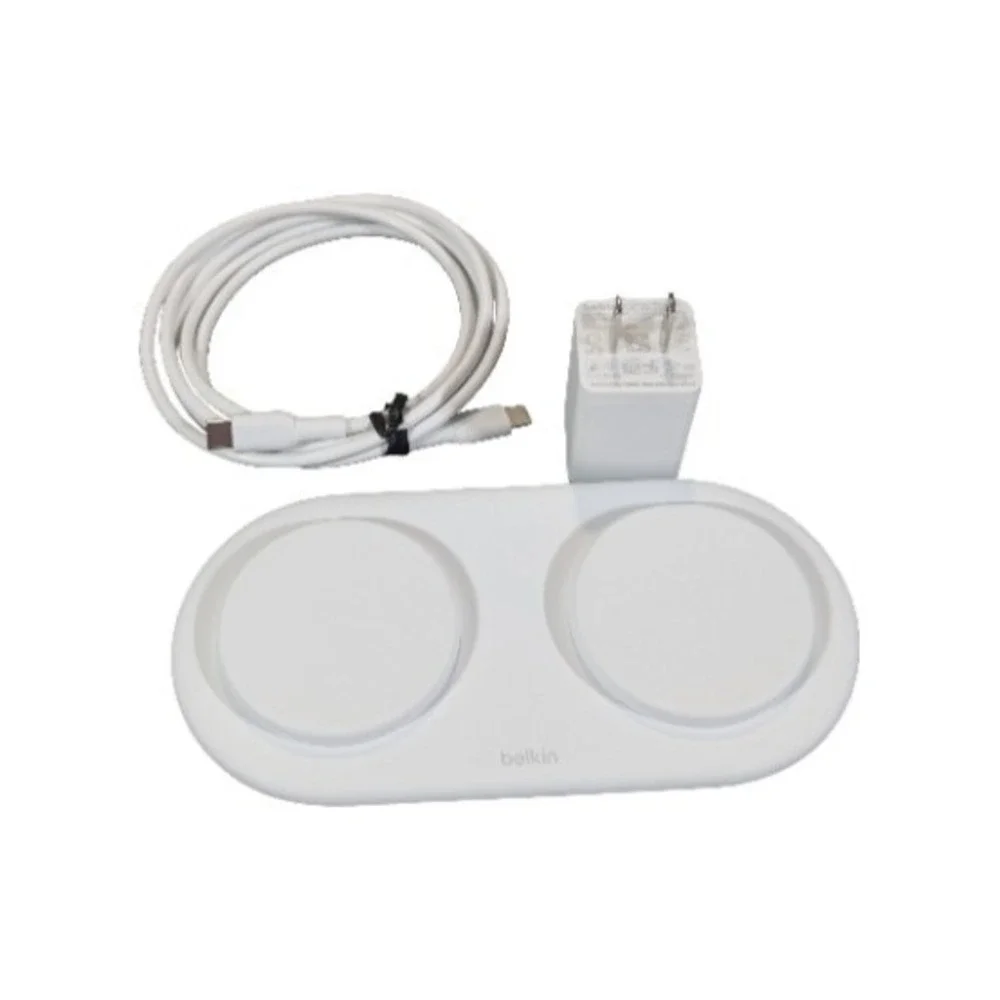 Pp3O Belkin 15W Dual Qi2 Boostcharge Dual Wireless Magnetic Charging Pad iPhone