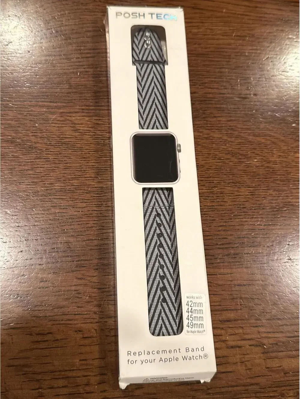 POSH TECH SILICONE SPORT BAND for Apple Watch Works With 42, 44, 45,49 mm