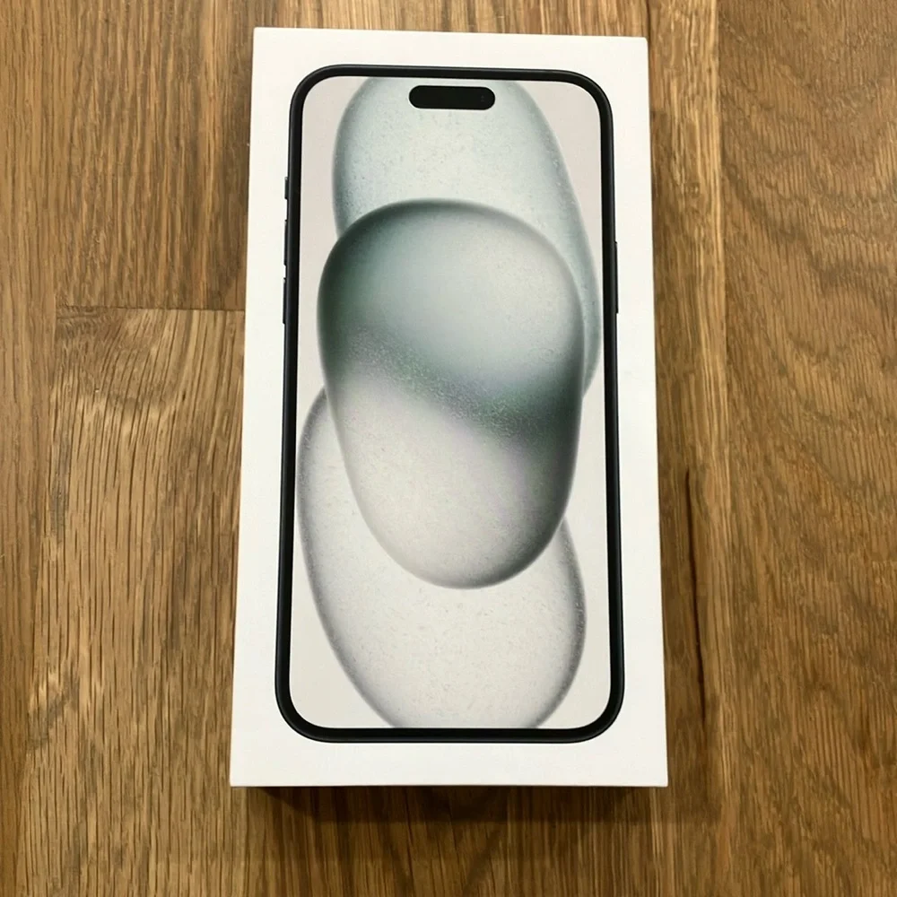 Apple Black iPhone 15 Plus White Box EMPTY BOX ONLY