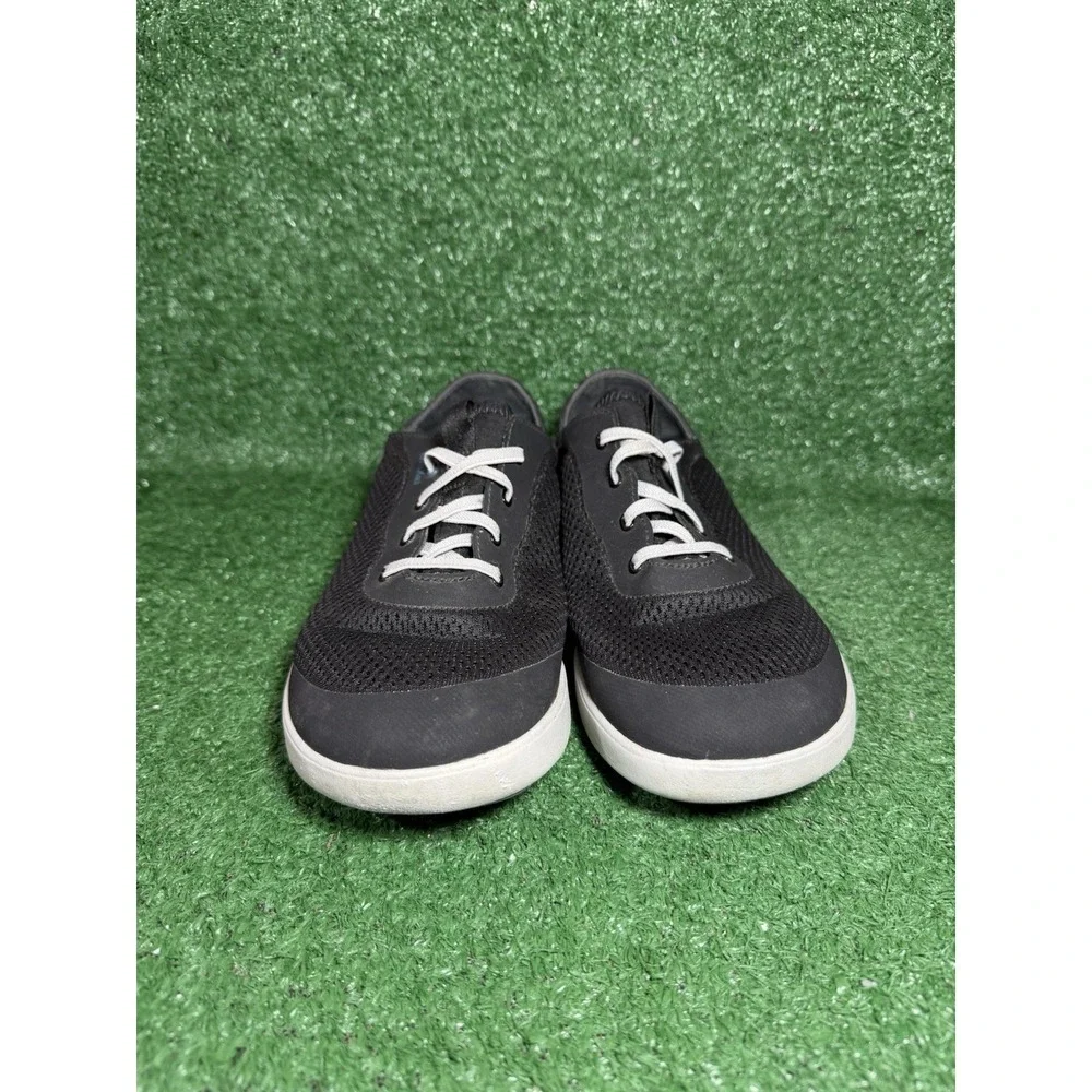 Olukai Men Size 10 MOKU Pae Black White Mesh Slip On Comfort Shoe Casual Sneaker