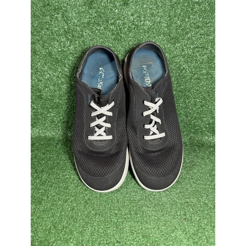 Olukai Men Size 10 MOKU Pae Black White Mesh Slip On Comfort Shoe Casual Sneaker