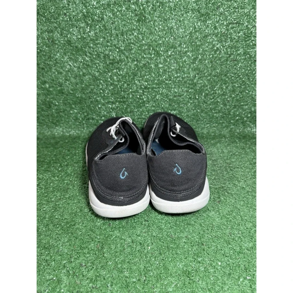 Olukai Men Size 10 MOKU Pae Black White Mesh Slip On Comfort Shoe Casual Sneaker