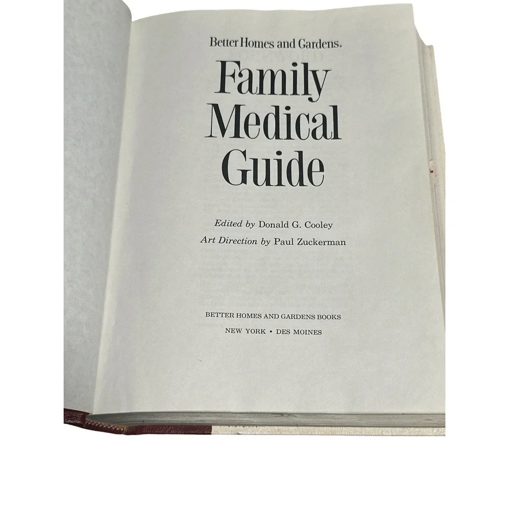 Better Homes & Gardens Family Medical Guide Book Illustrated HC VTG 1978 70s