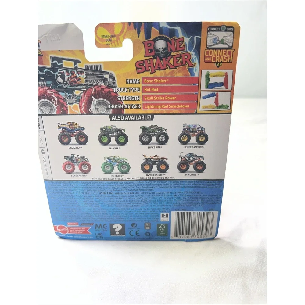 Hot Wheels Monster Trucks Pwr Smashers 2024. Bone Shaker