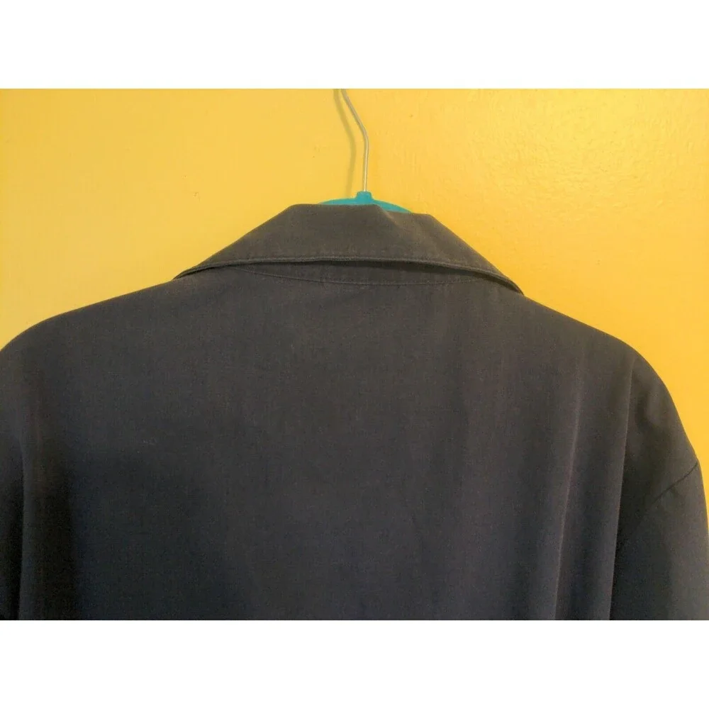 Vintage John Blair Jacket Men's Full Zip Collar 80s Blue Pocket Norm XL XLarge