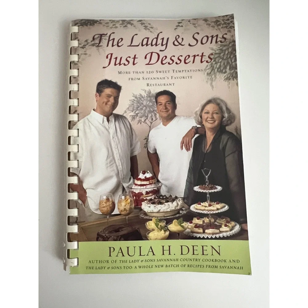 Paula Deen The Lady & Sons Just Desserts Cookbook Southern Recipes Spiral Bound‎