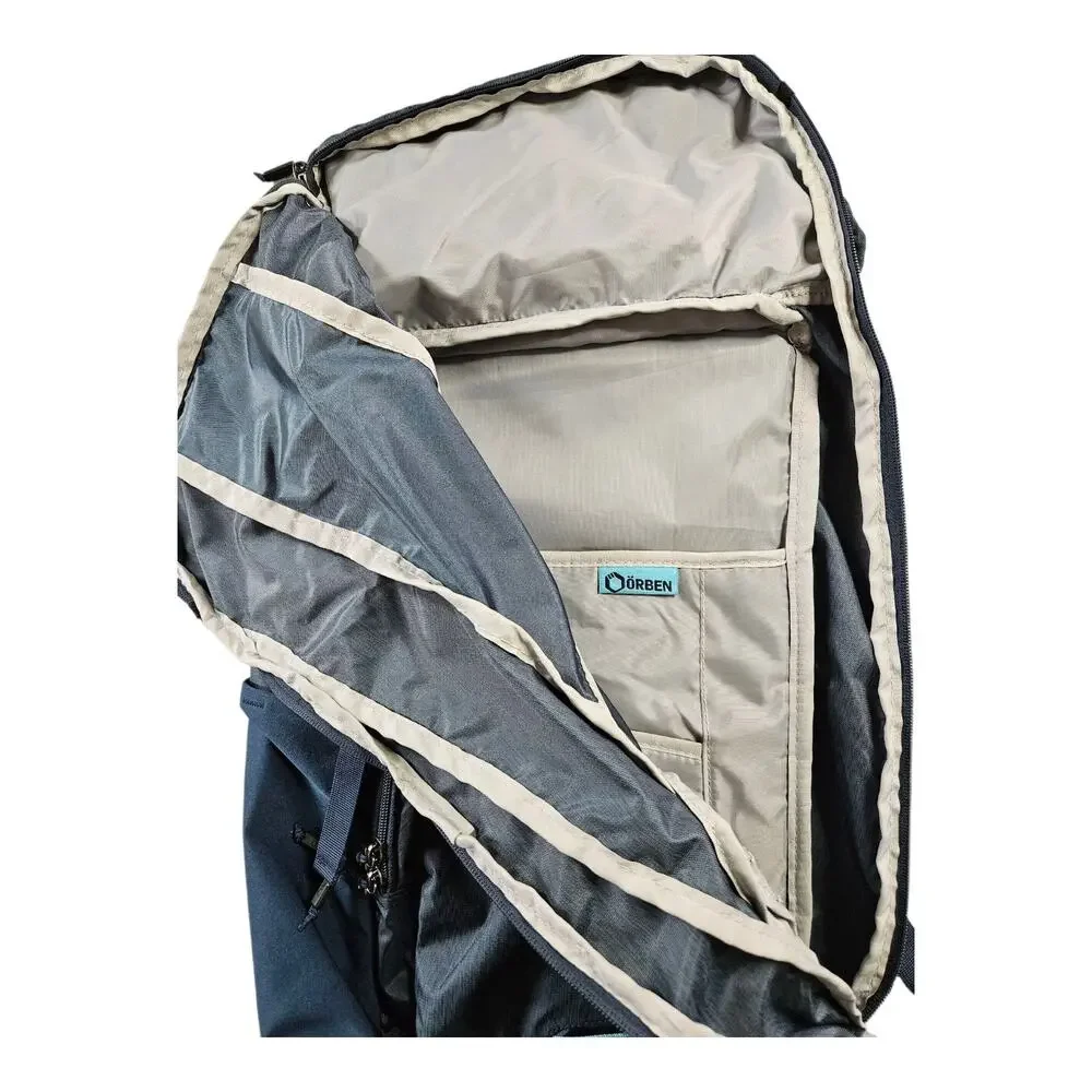 Orben LoneStar TEAL BLUE Padded Backpack With‎ Laptop Sleeve Hiking Camping