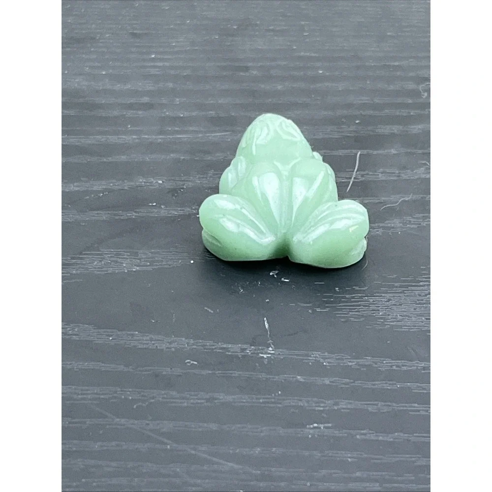 Green Aventurine Frog Carving Crystal Animal Figurine Stone Decor
