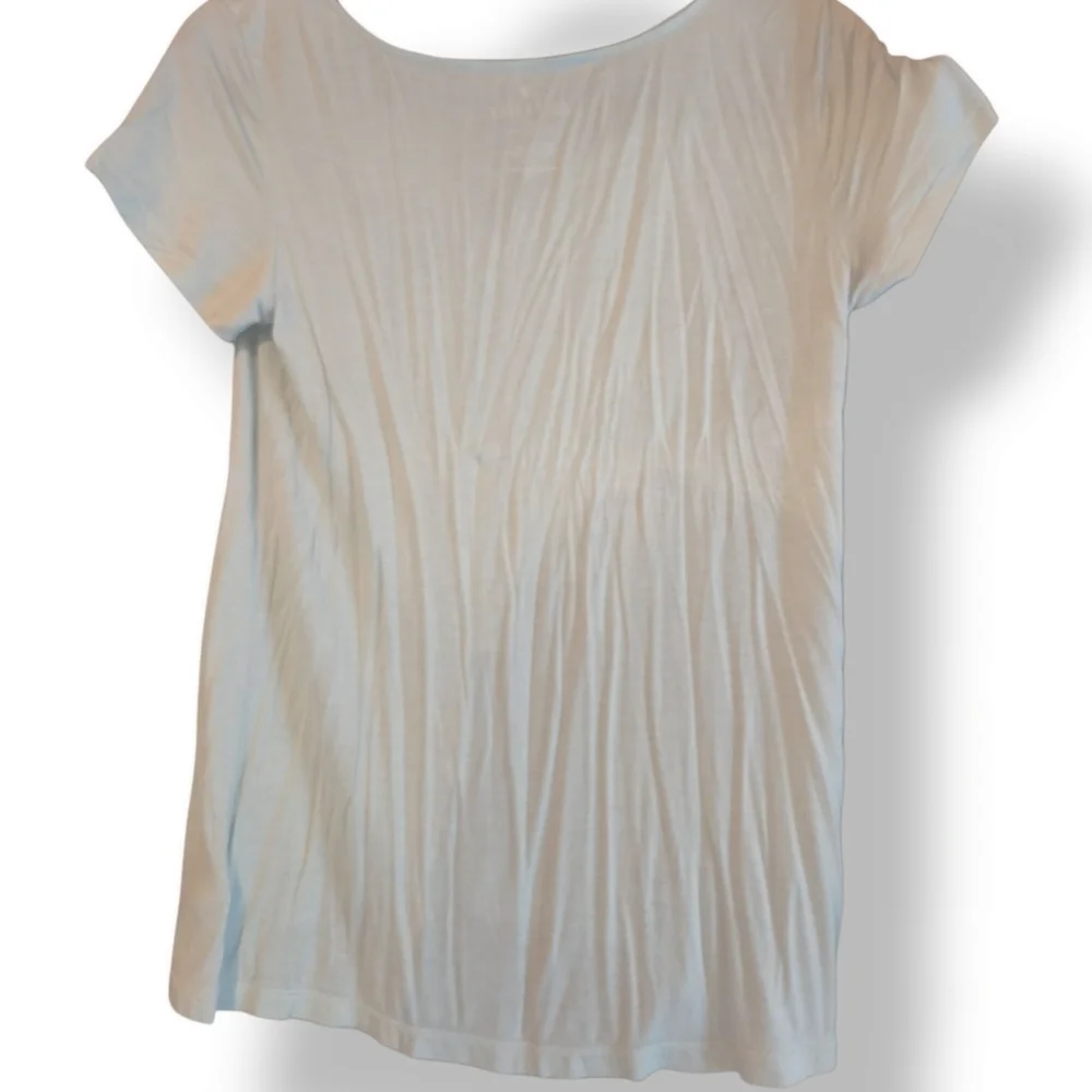American Eagle Soft & Sexy T-Shirt in Mint w/ Front Criss-Cross Cut-Out