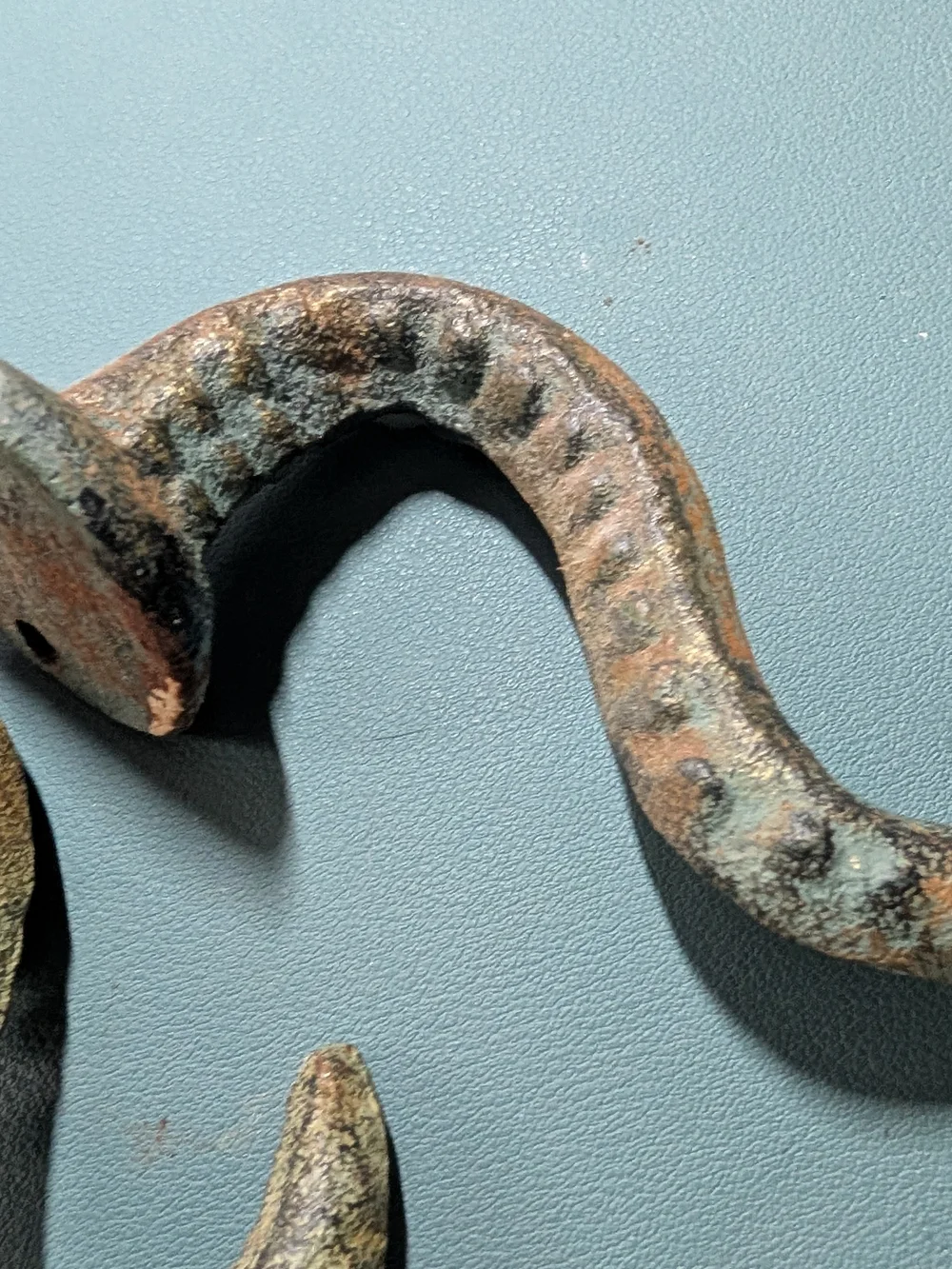 Antique-Style Cast Iron Tentacle Wall Hooks - Patina Brown
