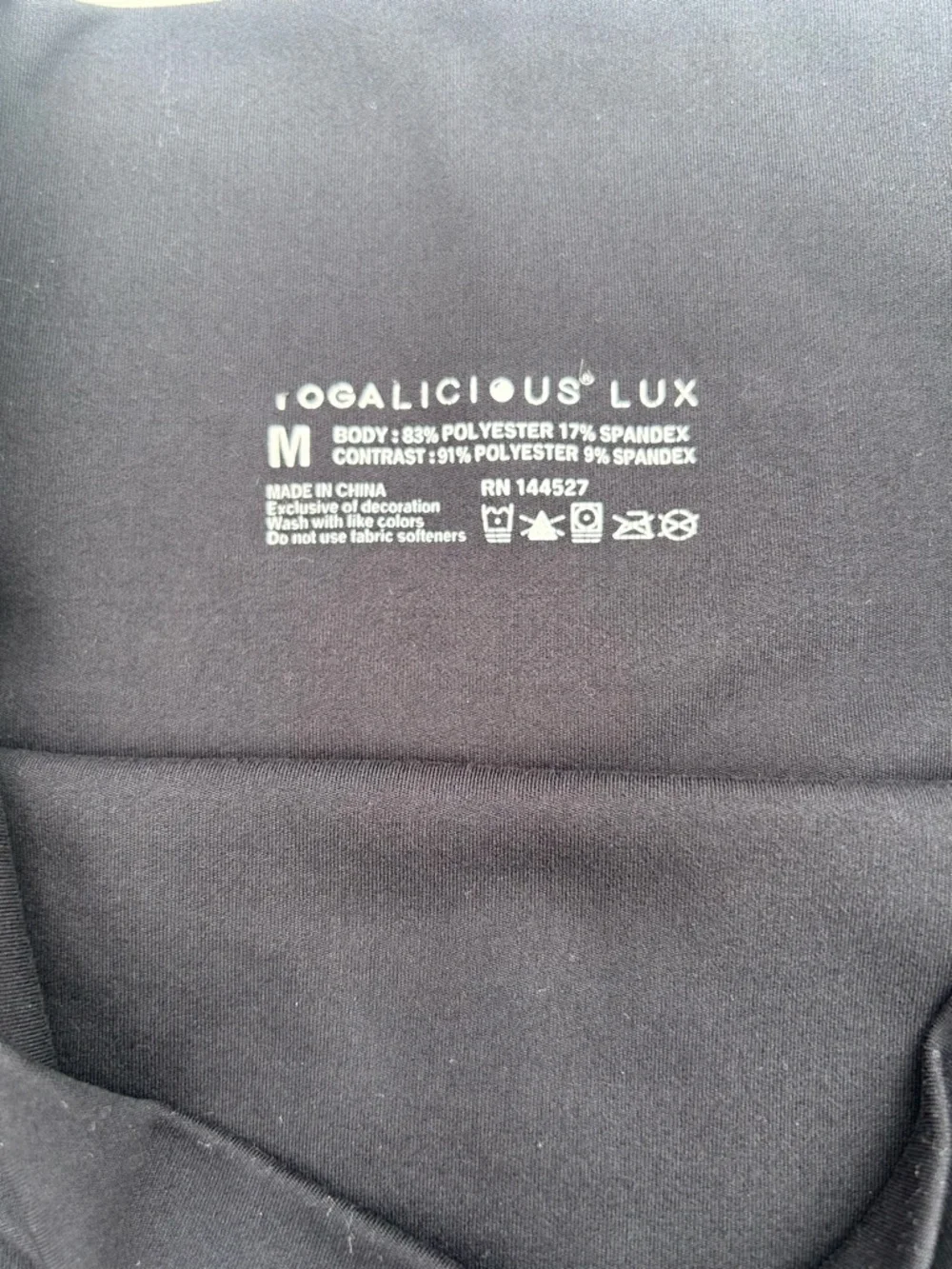 Yogalicious Lux Active Gym Biker Poly Spandex Booty Power Shorts Medium Black