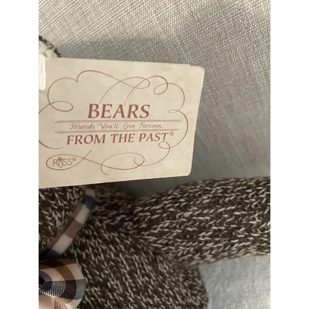 Russ Berrie Co Plush From The Past Teddy Bear Edgar Stuffed Animal