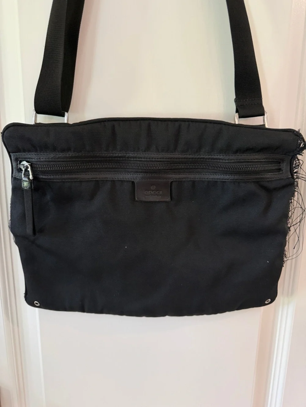 Gucci nylon leather