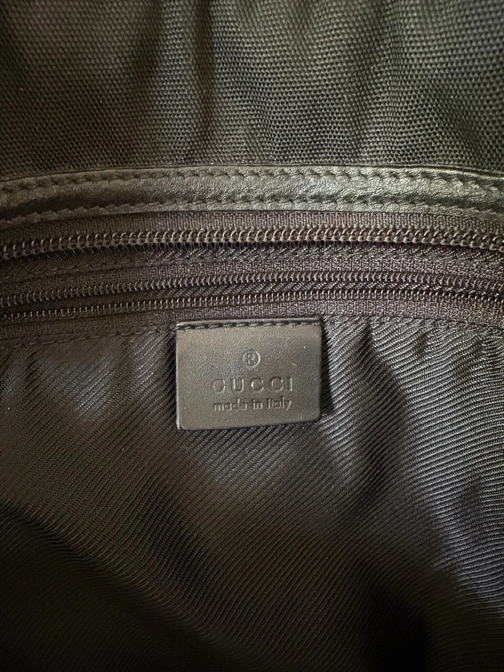 Gucci nylon leather